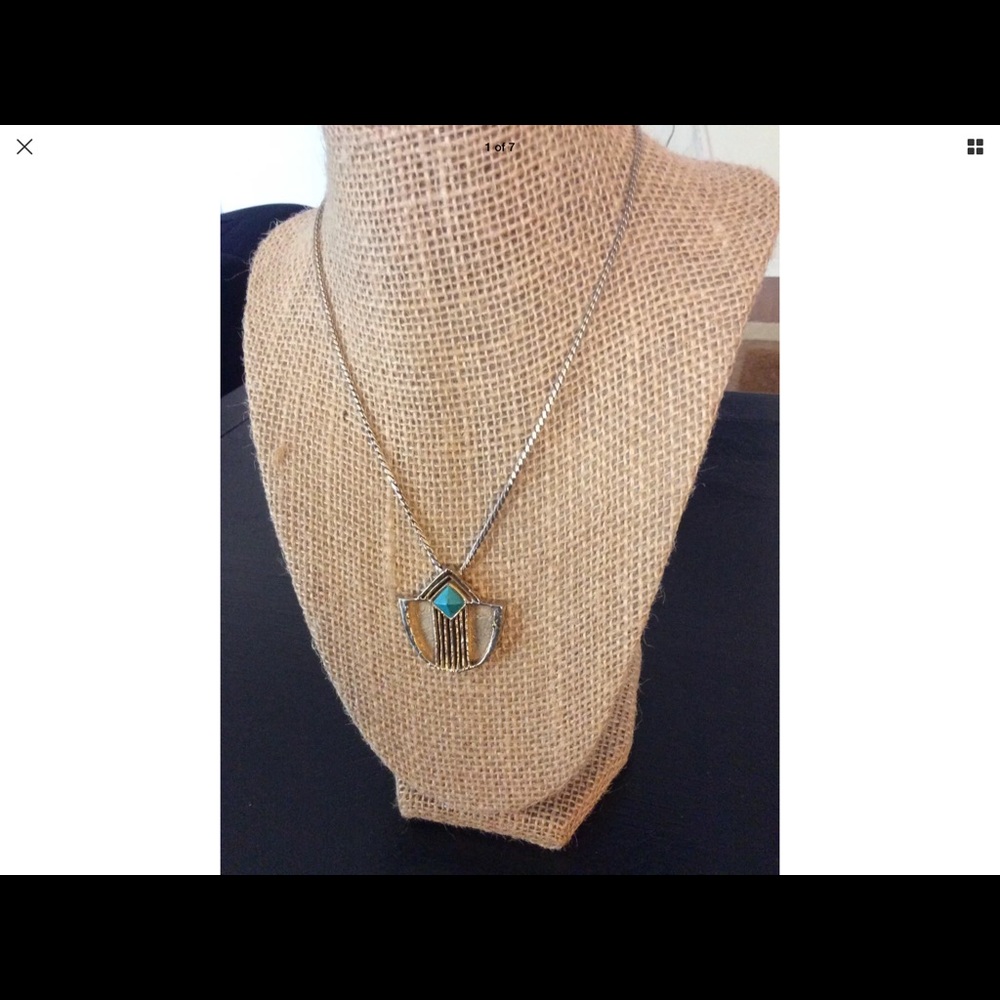 Grosse Solid Sterling Silver/Gold Plated Necklace - image 2